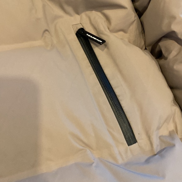 Aritzia Beige Hooded Puffer Coat - Picture 2 of 5